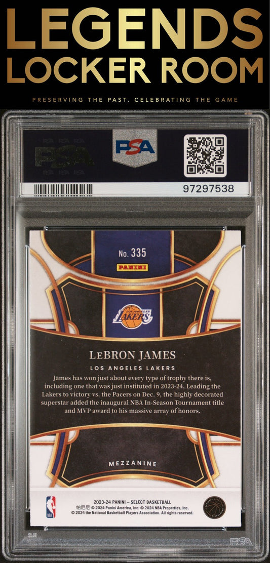 2023 Panini Select #335 Lebron James PSA 9