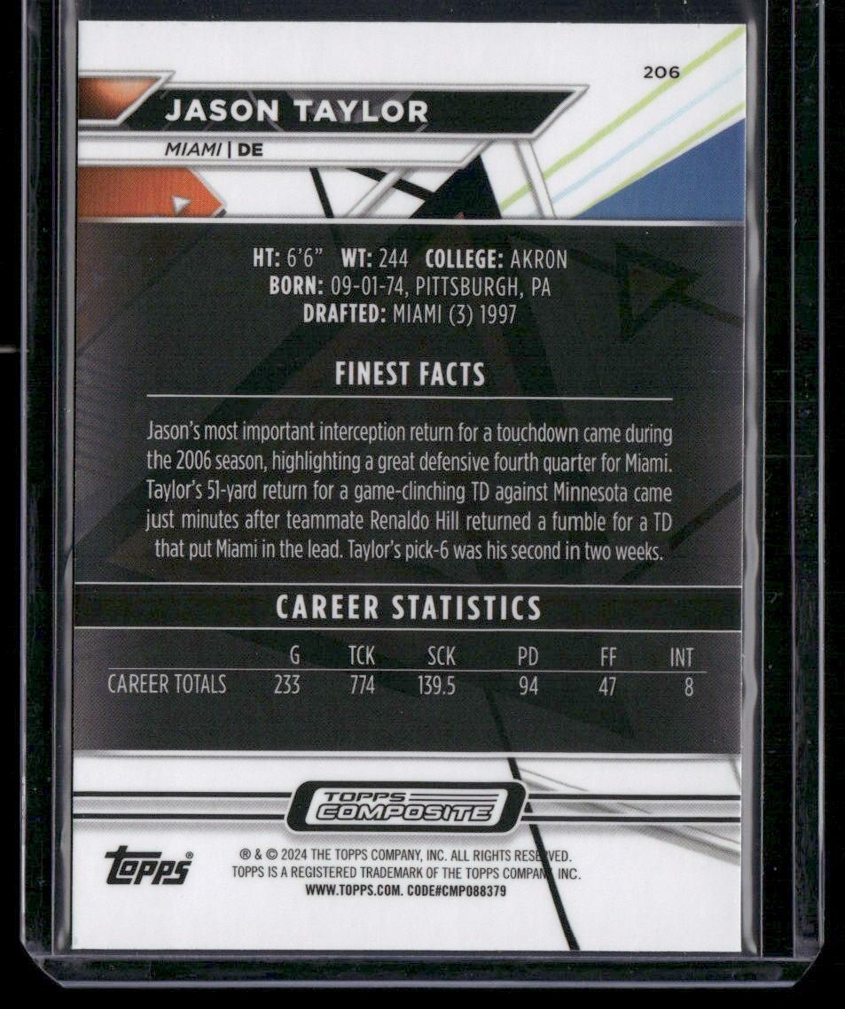 2023 Topps Composite #206 Jason Taylor