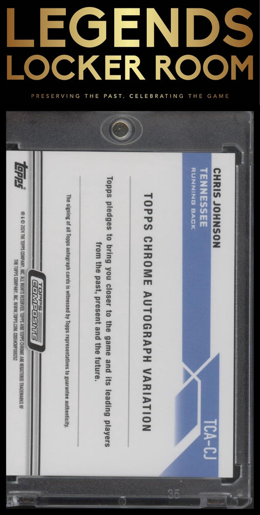 2023 Topps Composite #TCA-CJ Chris Johnson Topps Chrome Autographs Geometric