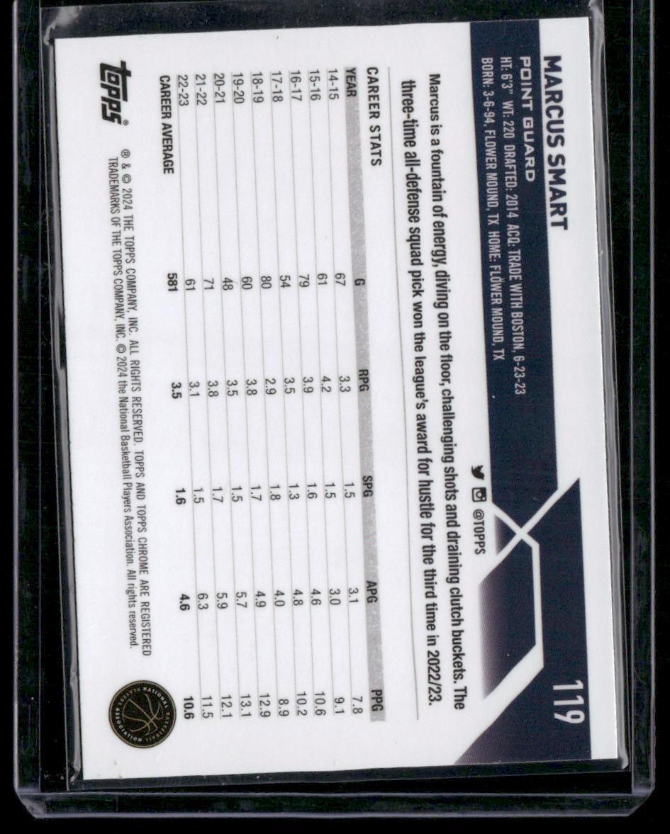 2023-24 Topps Chrome #119 Marcus Smart