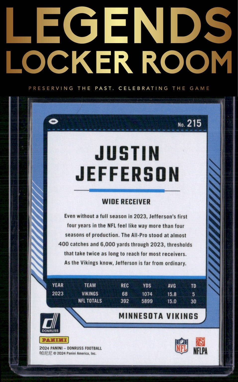 2024 Donruss #215 Justin Jefferson