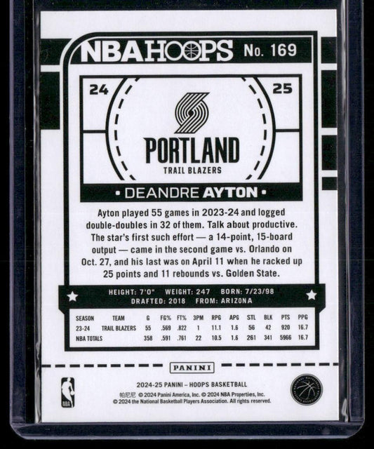 2024-25 Hoops #169 Deandre Ayton