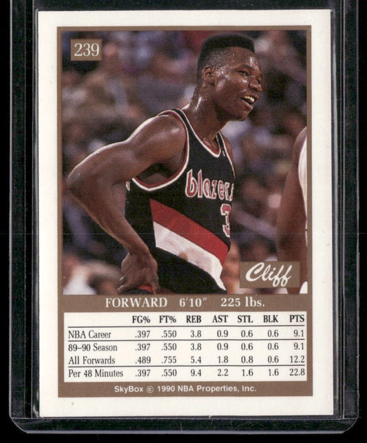 1990-91 SkyBox #239 Cliff Robinson