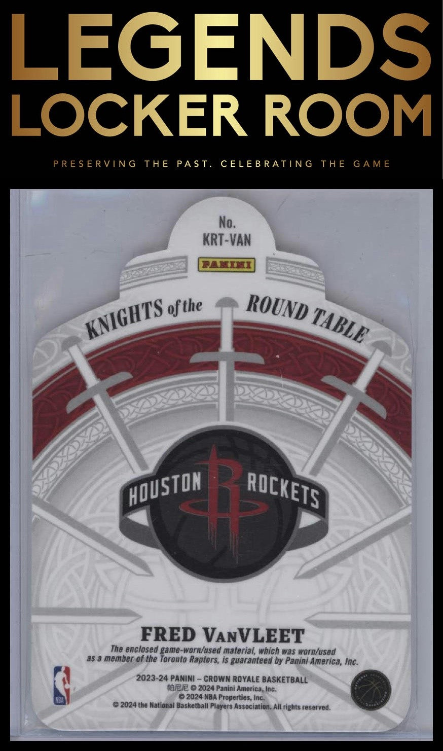 2023-24 Panini Crown Royale #KRT-VAN Fred VanVleet Knights of the Round Table