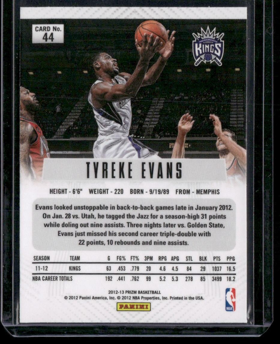 2012-13 Panini Prizm #44 Tyreke Evans