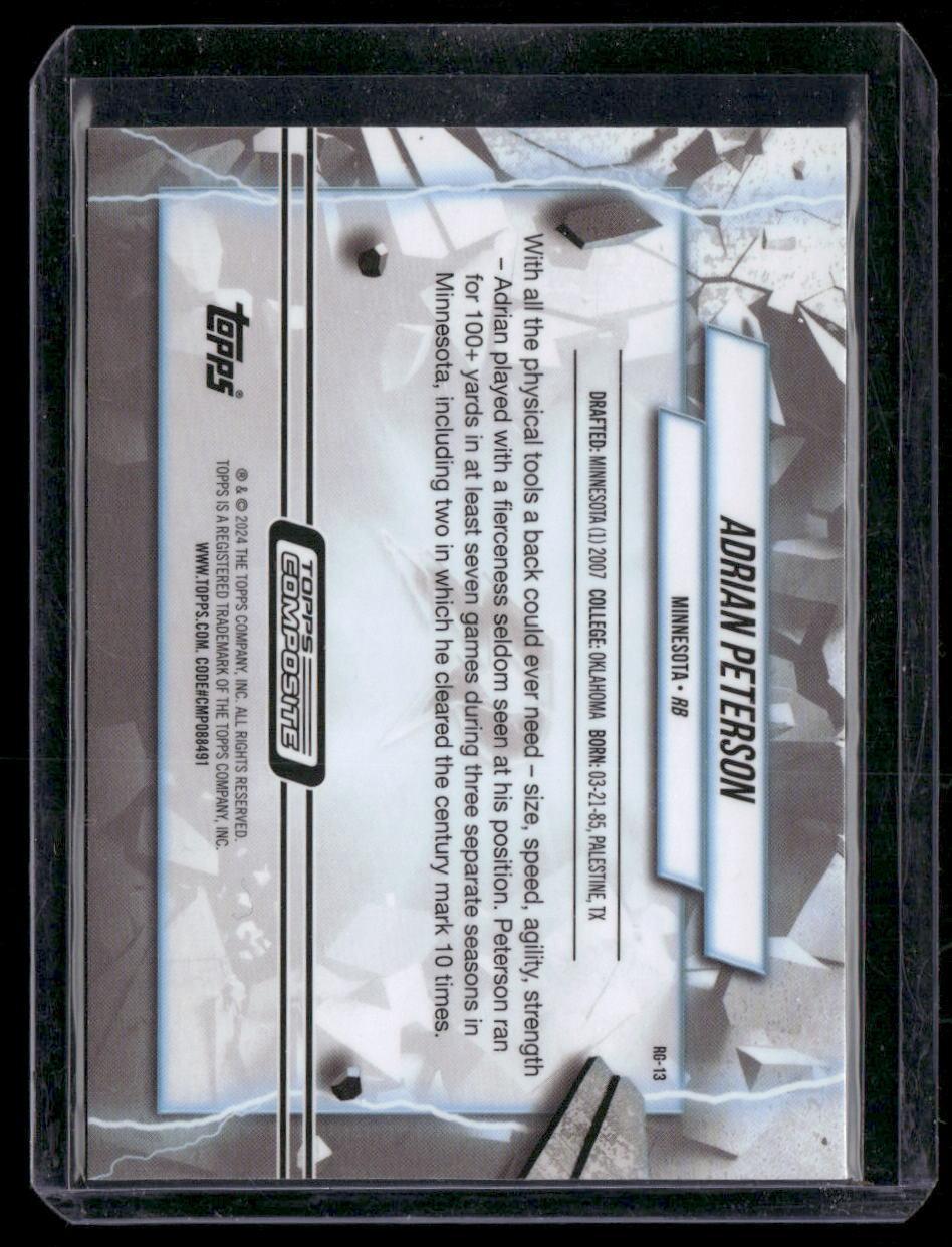 2023 Topps Composite #RG-13 Adrian Peterson Resurgence Grounded