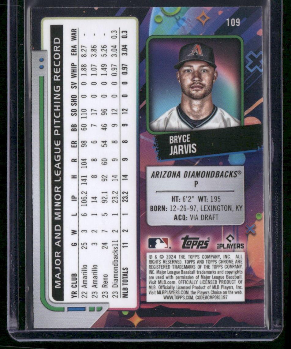 2024 Topps Chrome Cosmic #109 Bryce Jarvis