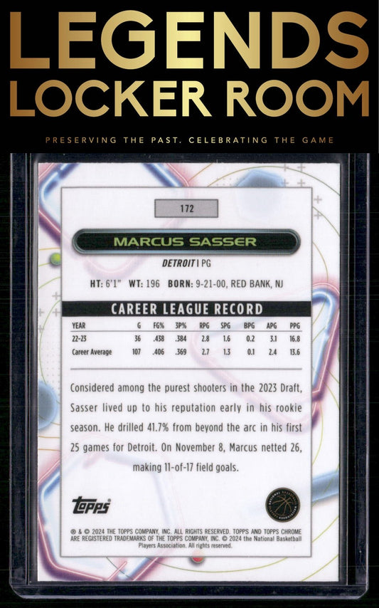 2023-24 Topps Chrome Cosmic #172 Marcus Sasser