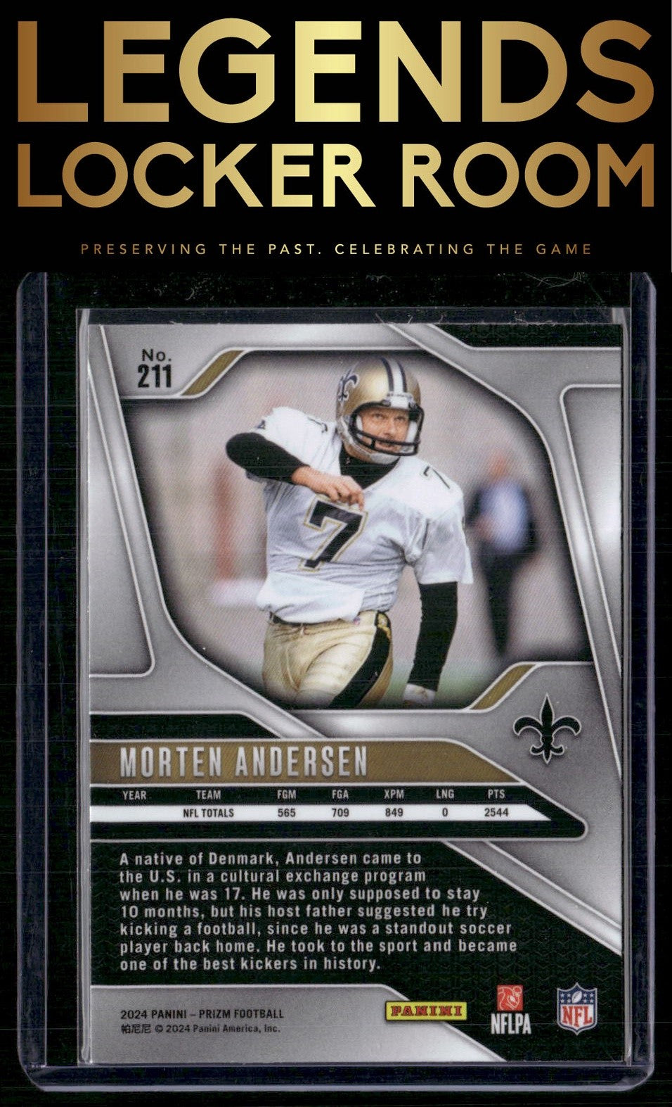 2024 Panini Prizm #211 Morten Andersen