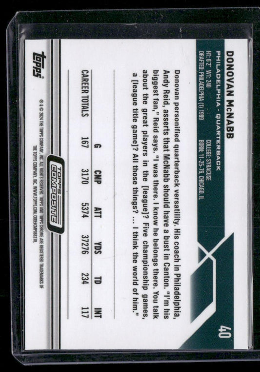 2023 Topps Composite #40 Donovan McNabb Negative Refractor