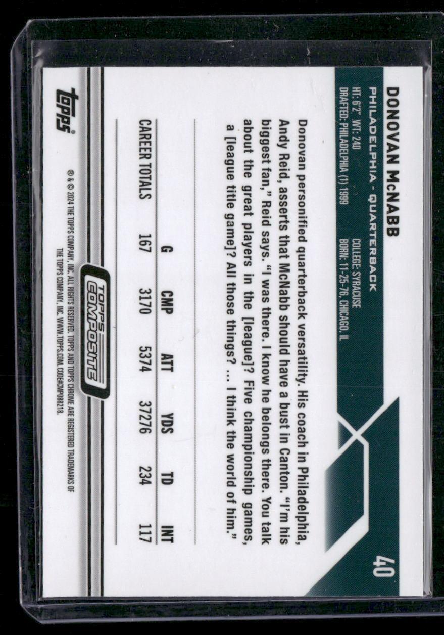 2023 Topps Composite #40 Donovan McNabb Negative Refractor