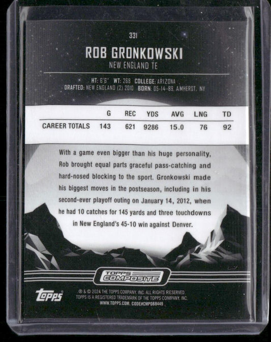 2023 Topps Composite #331 Rob Gronkowski
