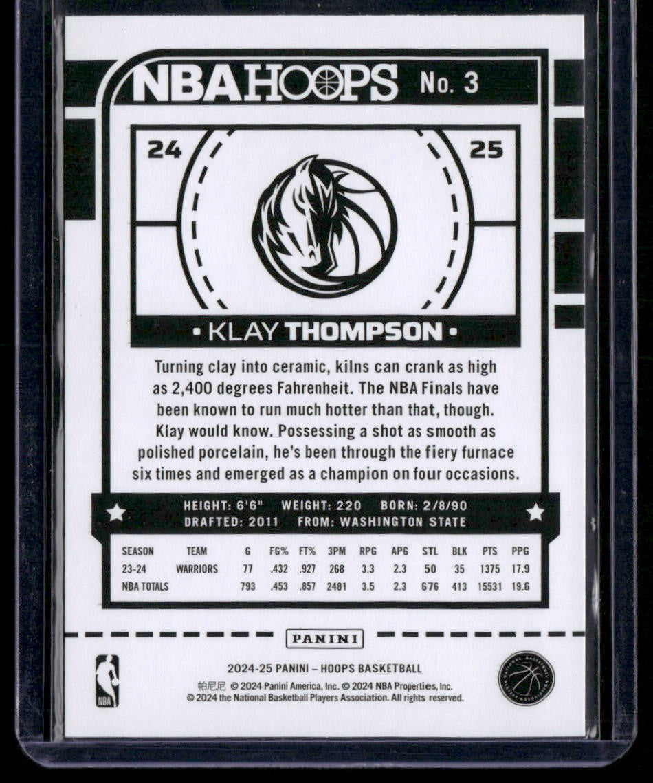 2024-25 Hoops #3 Klay Thompson