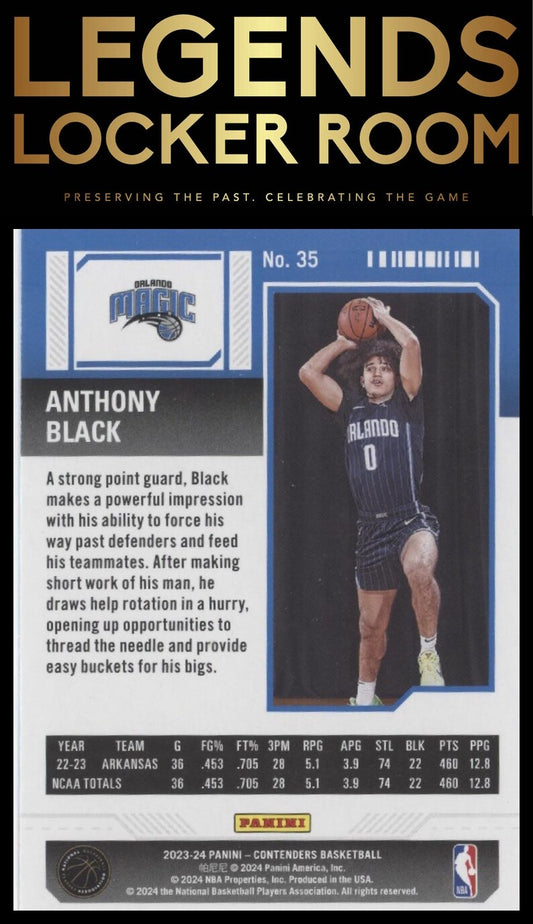 2023-24 Panini Contenders #35 Anthony Black Season Ticket Retail