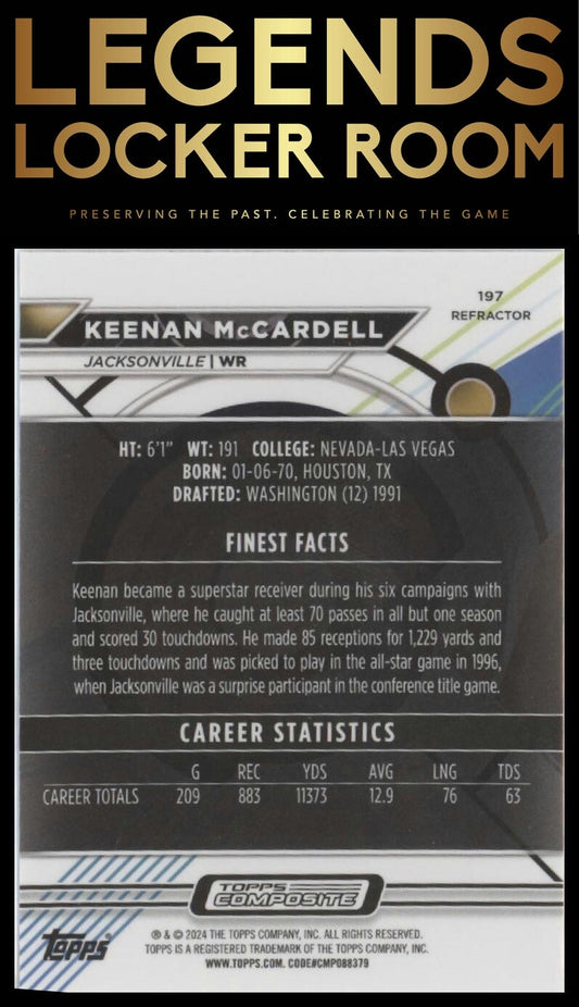 2023 Topps Composite #197 Keenan McCardell Finest Refractor