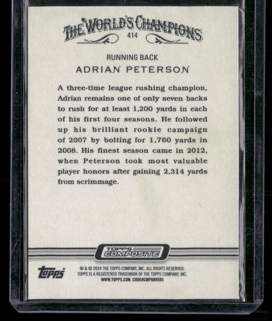2023 Topps Composite #414 Adrian Peterson