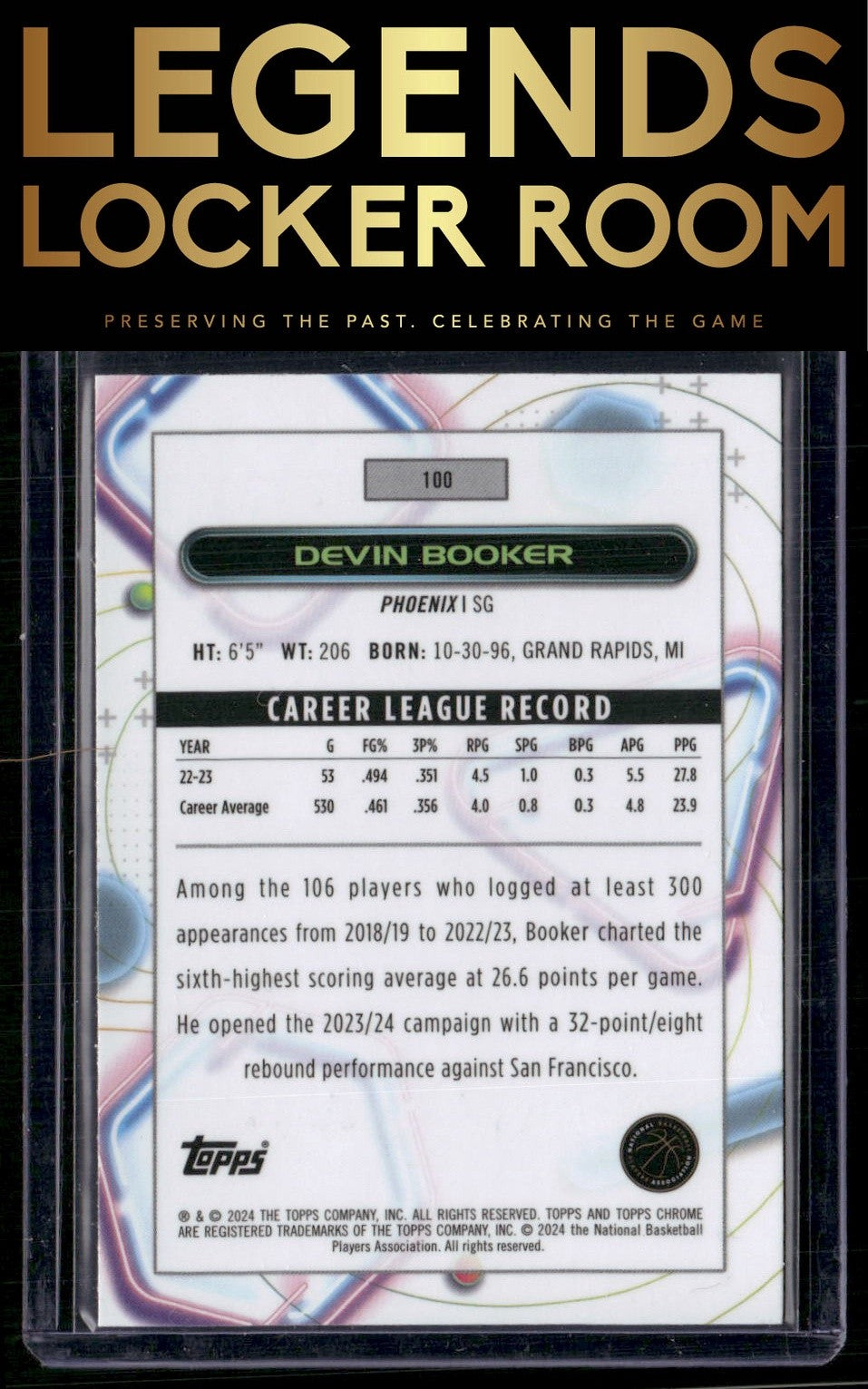 2023-24 Topps Chrome Cosmic #100 Devin Booker