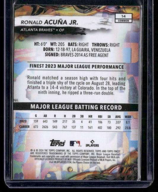 2024 Finest #14 Ronald Acuña Jr.