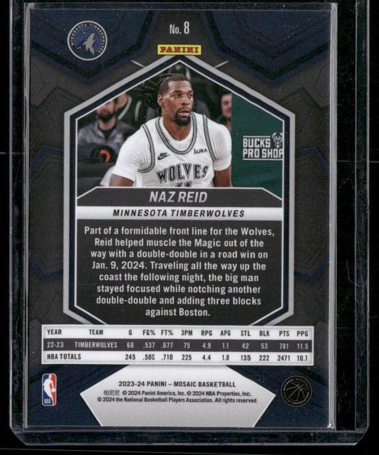 2023-24 Panini Mosaic #8 Naz Reid