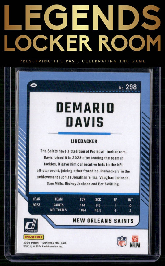 2024 Donruss #298 Demario Davis