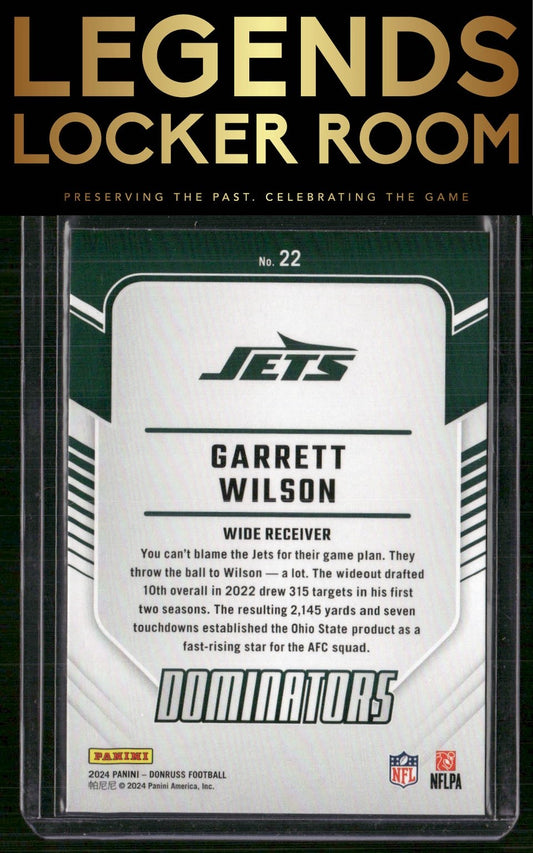 2024 Donruss #22 Garrett Wilson Dominators