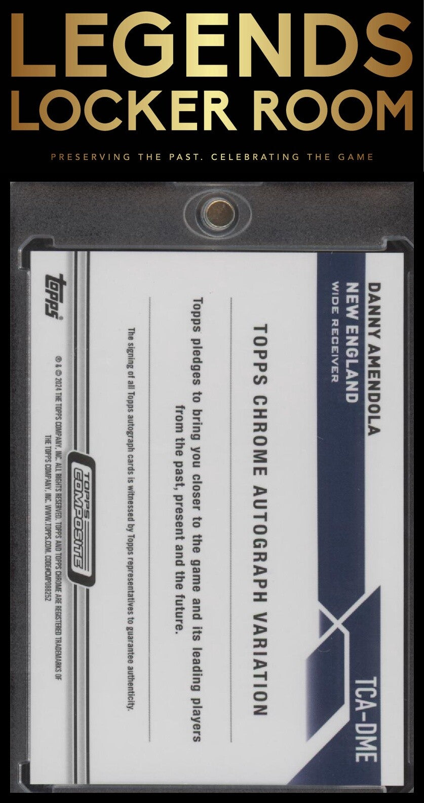 2023 Topps Composite Danny Amendola Topps Chrome Auto SpeckleRefractors #/199