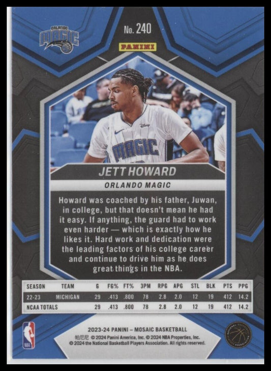 2023-24 Panini Mosaic #240 Jett Howard