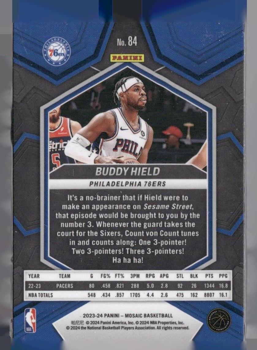 2023-24 Panini Mosaic #84 Buddy Hield