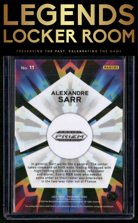 2024 Panini Prizm Draft Picks #11 Alexandre Sarr Kaleidoscopic