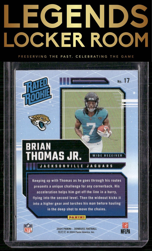 2024 Donruss #17 Brian Thomas Jr. Rated Rookies Retro