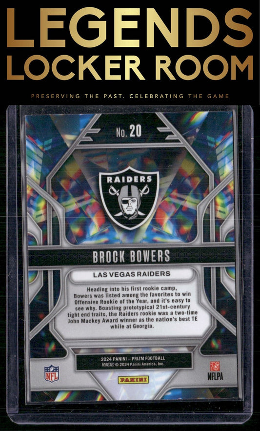 2024 Panini Prizm #20 Brock Bowers Prizmatic