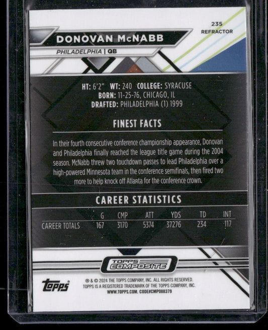 2023 Topps Composite #235 Donovan McNabb Finest Refractor