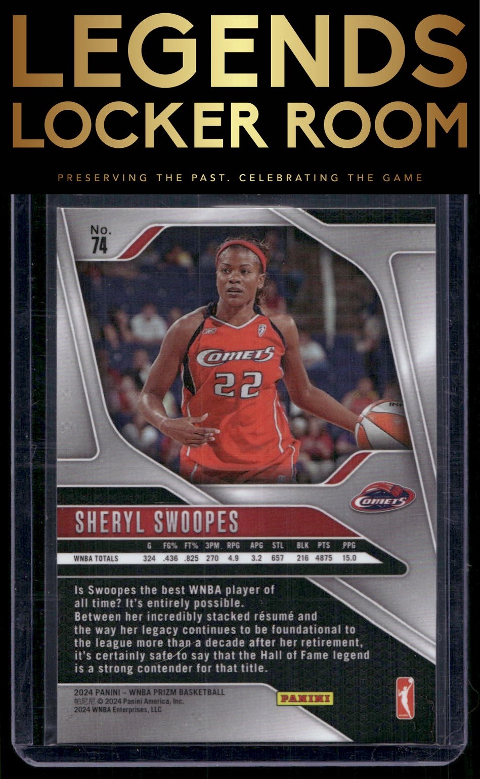 2024 Panini Prizm WNBA #74 Sheryl Swoopes