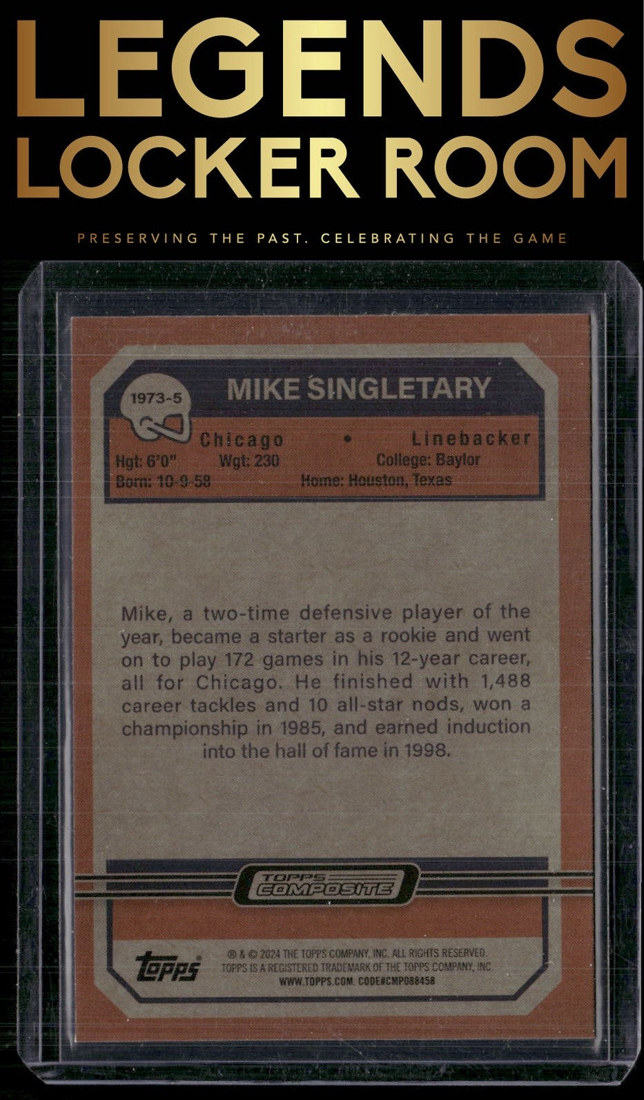 2023 Topps Composite #1973-5 Mike Singletary 1973 Topps Football