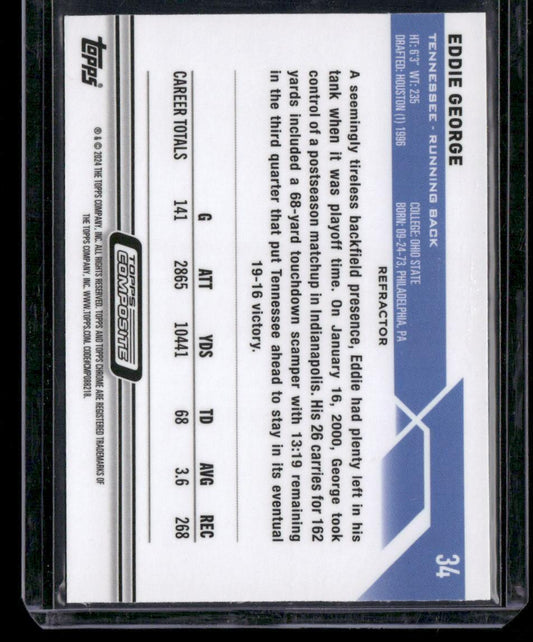 2023 Topps Composite #34 Eddie George Refractor