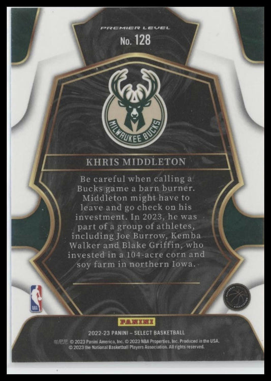 2022-23 Panini Select #128 Khris Middleton Blue (Retail Base)