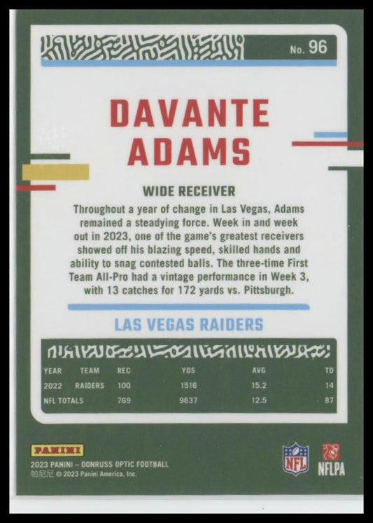 2023 Donruss Optic #96 Davante Adams