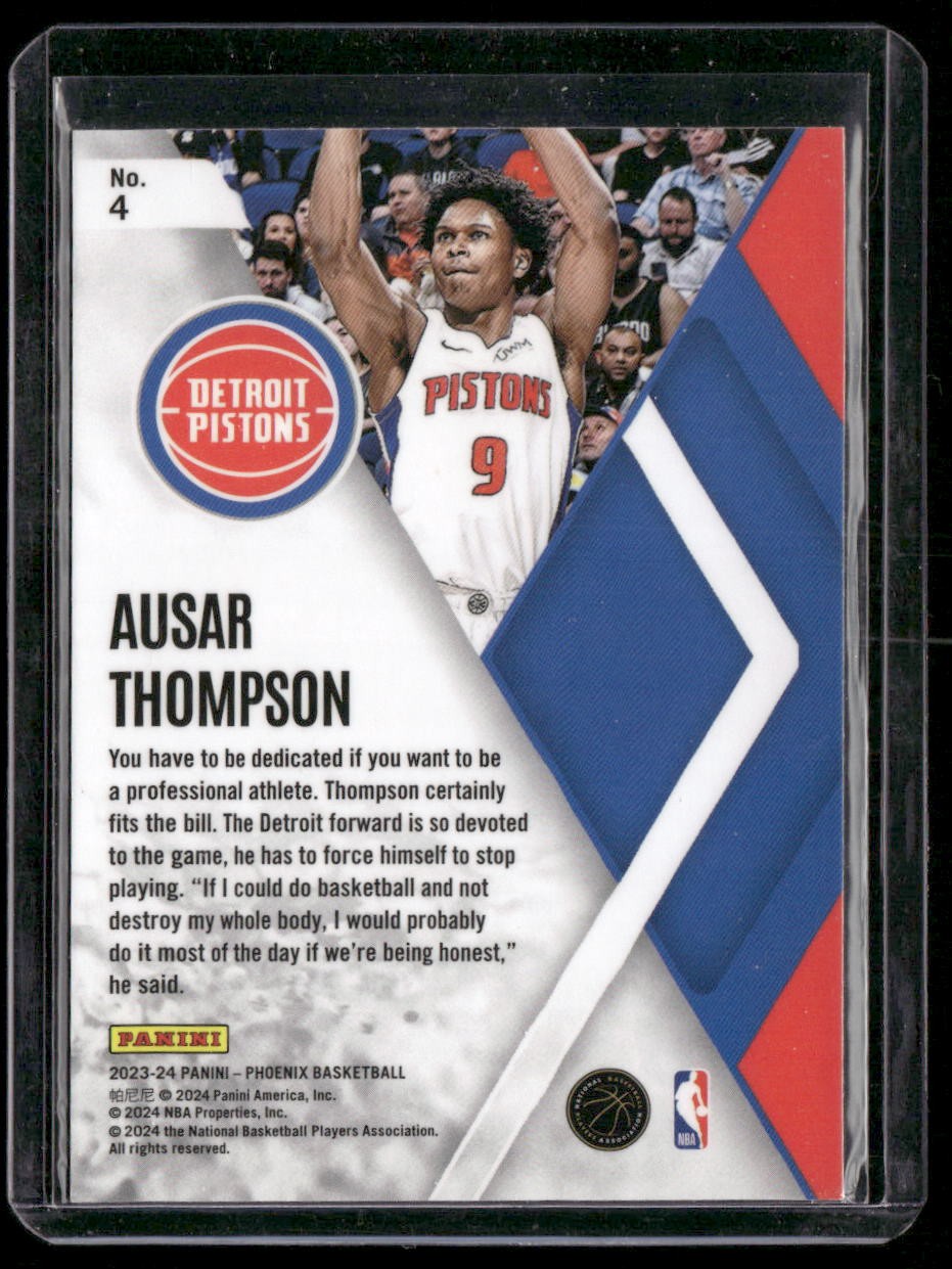2023-24 Panini Phoenix #4 Ausar Thompson Instant Phenom Silver