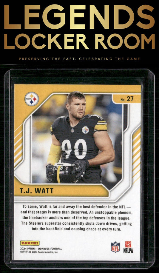 2024 Donruss #27 T.J. Watt The Elite Series