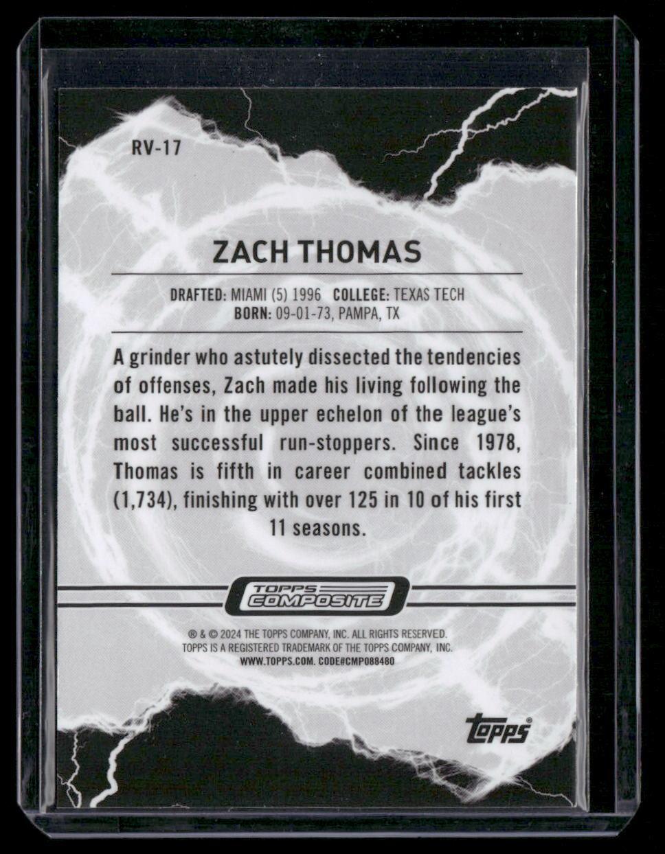 2023 Topps Composite #RV-17 Zach Thomas Resurgence Voltaic