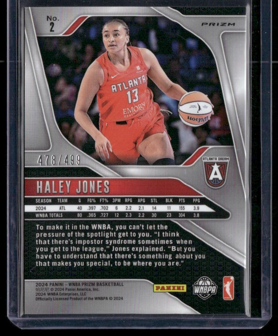 2024 Panini Prizm WNBA #2 Haley Jones Pulsar Prizms #/499