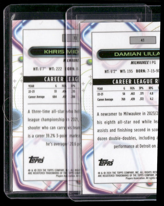 2023-24 Topps Chrome Cosmic #72 Khris Middleton