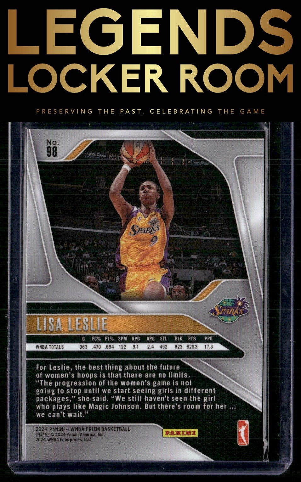 2024 Panini Prizm WNBA #98 Lisa Leslie