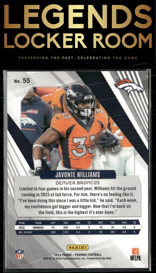 2023 Panini Phoenix #55 Javonte Williams