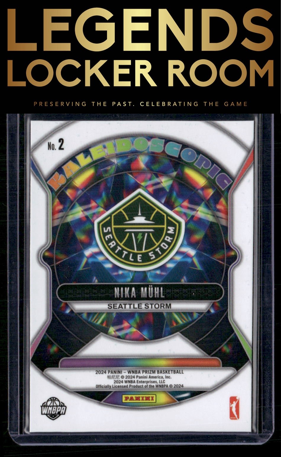 2024 Panini Prizm WNBA #2 Nika Muhl Kaleidoscopic