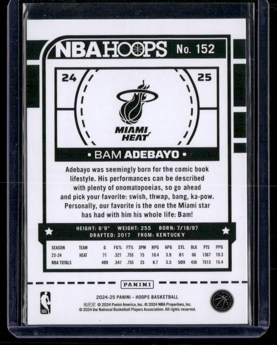 2024-25 Hoops #152 Bam Adebayo
