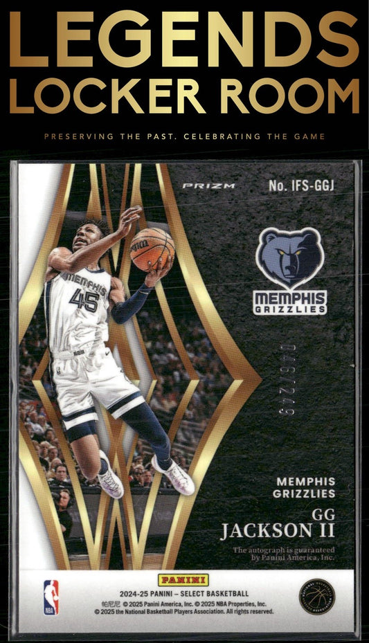 2024-25 Panini Select #IFS-GGJ JJ Jackson II In Flight Signature /249