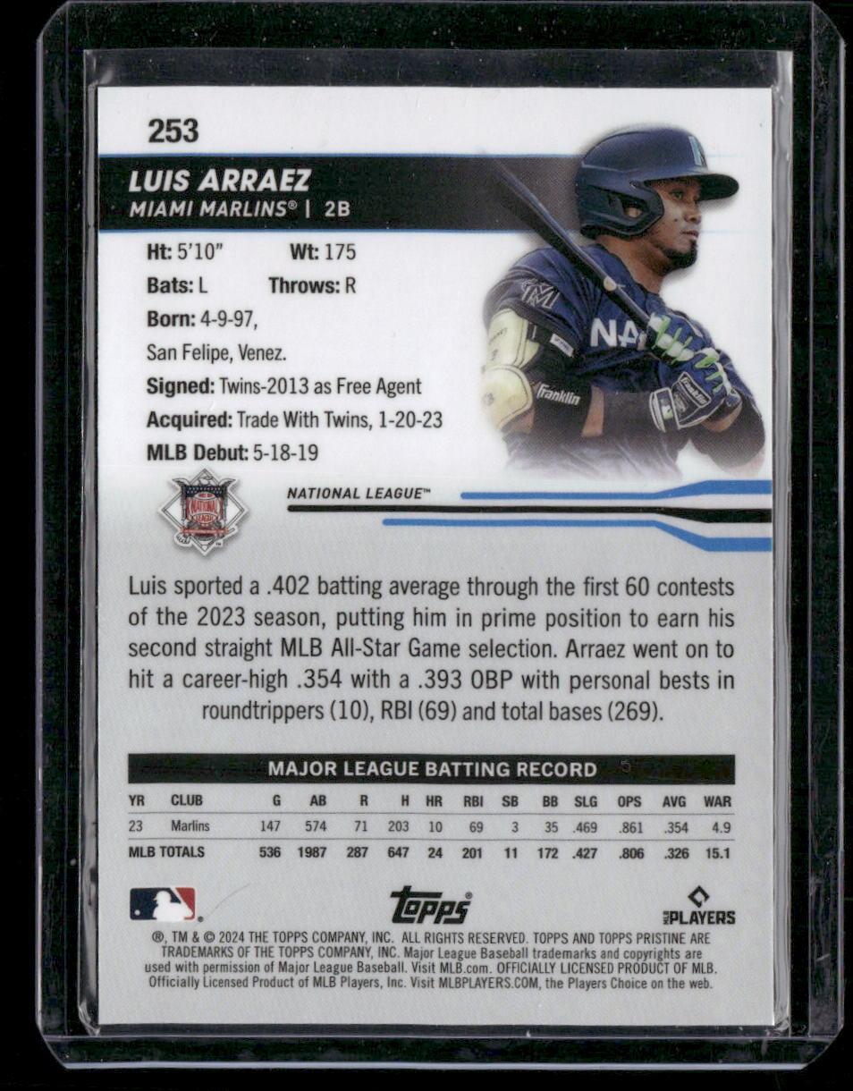 2024 Topps Pristine #253 Luis Arraez