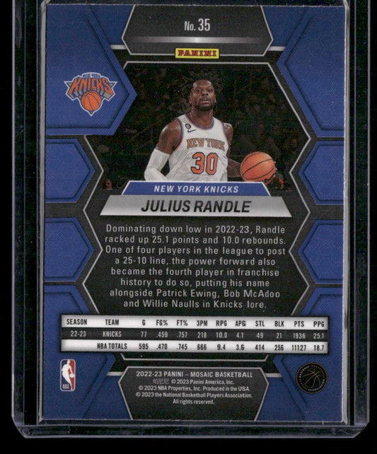 2022-23 Panini Mosaic #35 Julius Randle