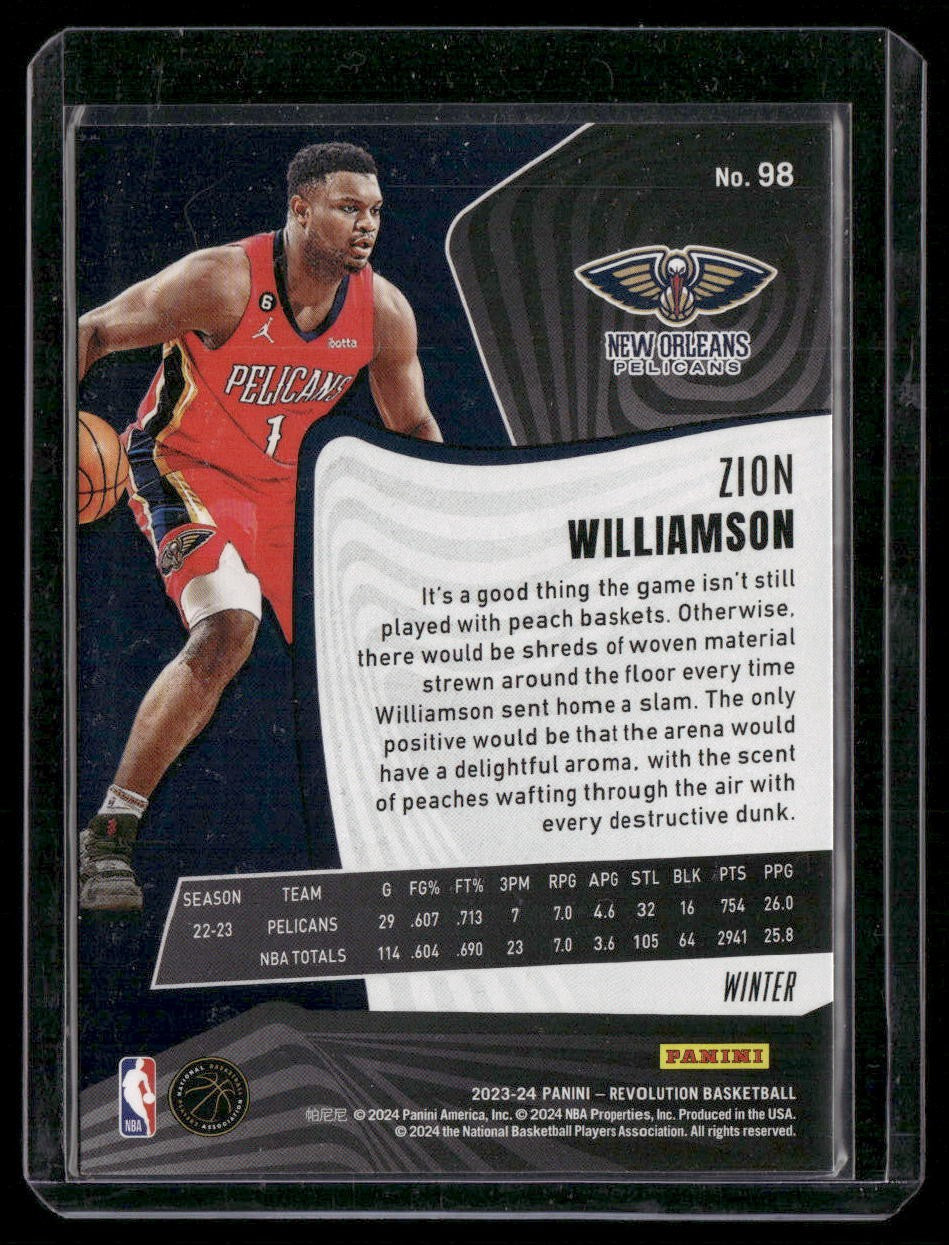 2023-24 Panini Revolution #98 Zion Williamson Winter